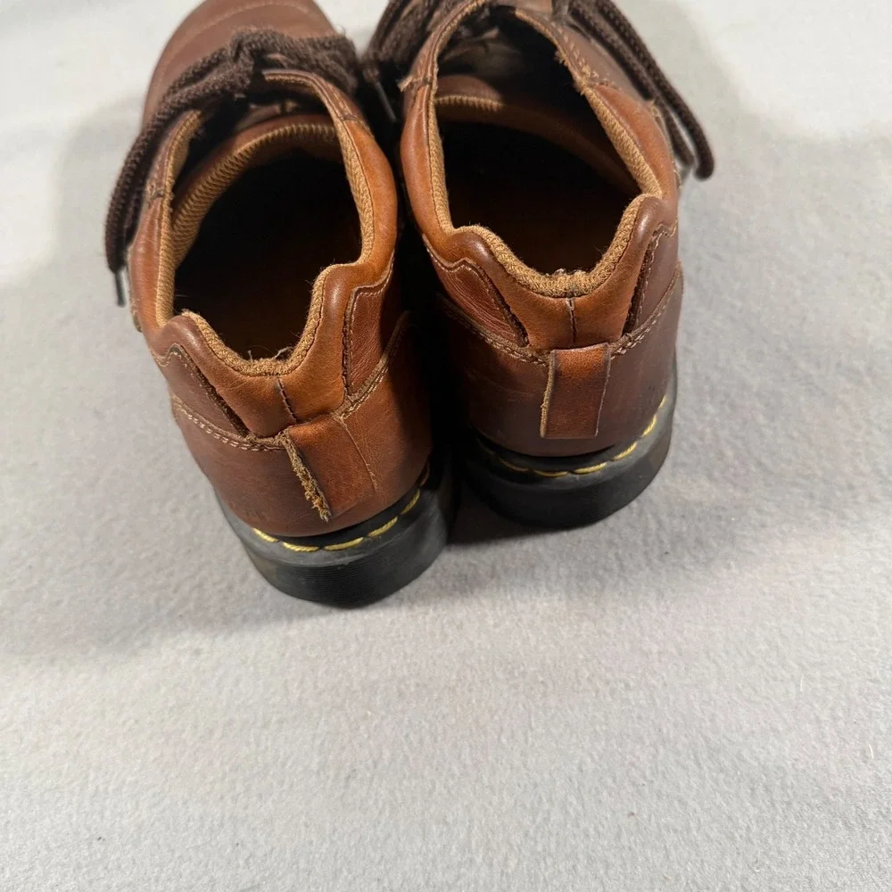 Vintage Dr Martens 9A88 Brown Leather Chunky Lug Sole Shoes Mens 10 90s Y2K